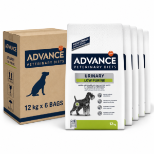 Advance Urinary Low Purine 12kg x6 – Pienso veterinario para perros cálculos urinarios y leishmaniasis