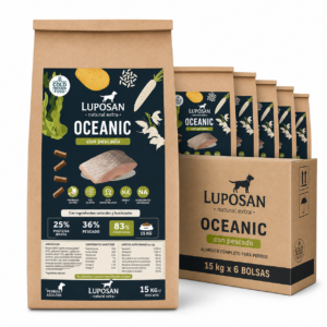 Luposan Natural Extra Oceanic 15kg x6 – Pienso prensado en frío con pescado alta digestibilidad
