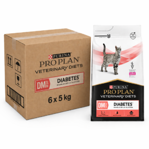 Purina Pro Plan Veterinary Diets DM Diabetes Management Gato 5kg x6 – Pienso para gatos diabéticos